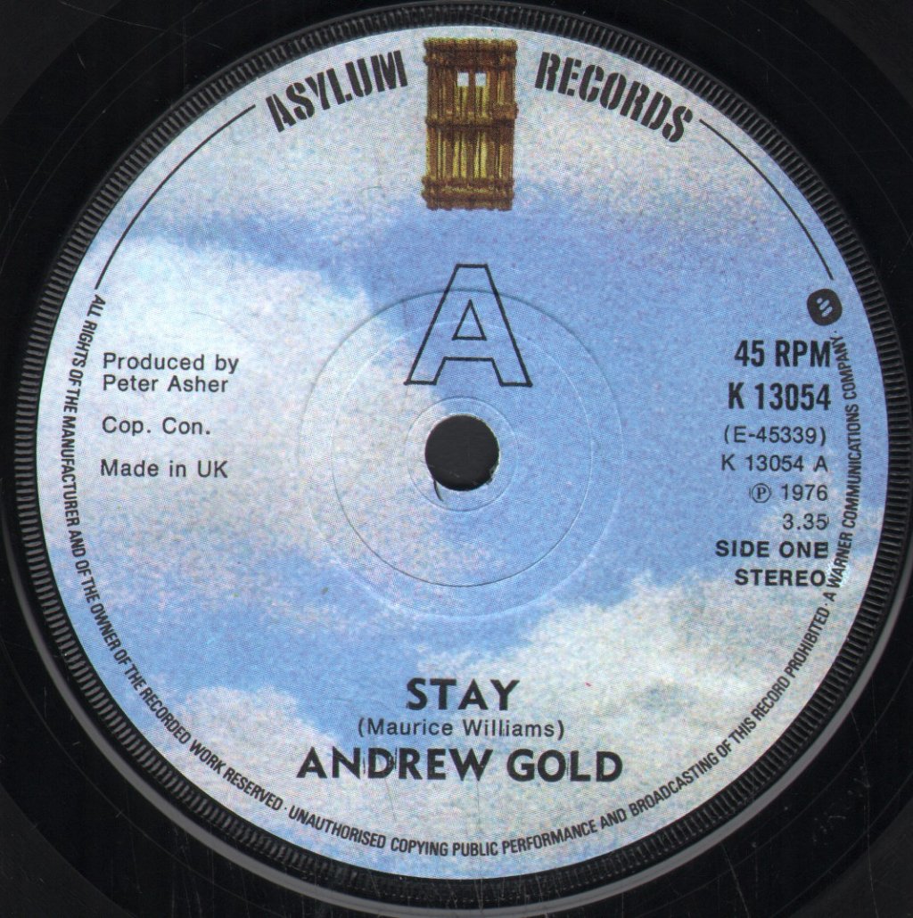 Andrew Gold - Stay - 7 Inch