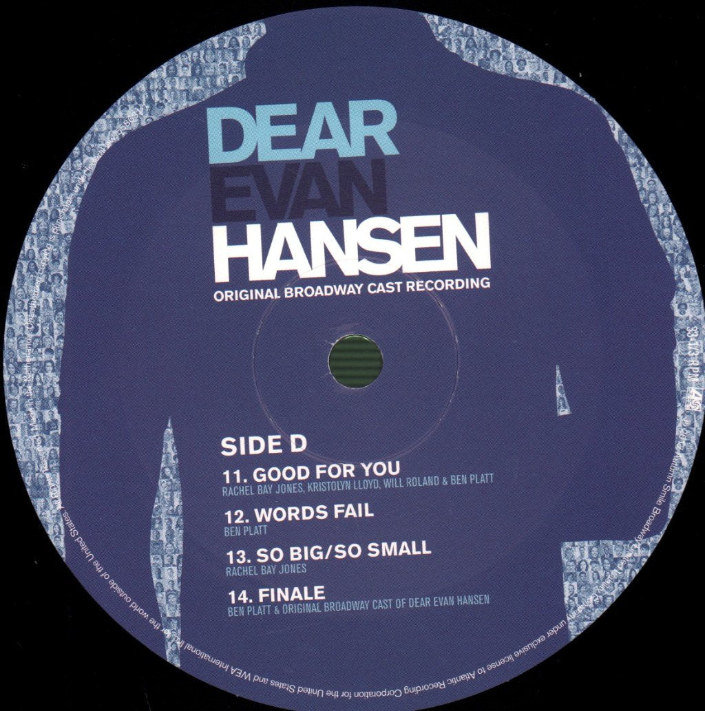 Various Artists - Dear Evan Hansen (Original Broadway Cast Recording) - Double Lp