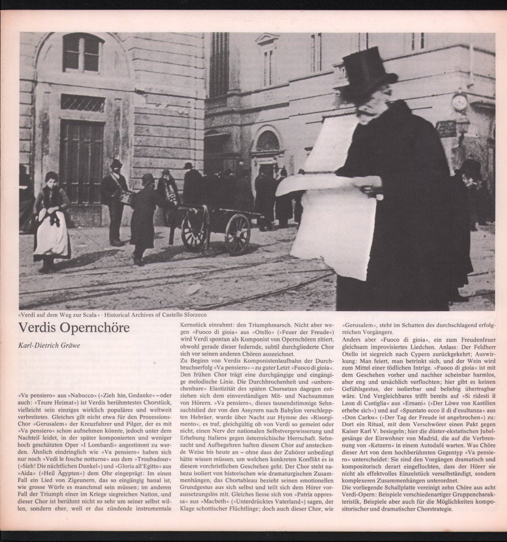 Claudio Abbado / Chorus and Orchestra of La Scala, Milan - Verdi - Opera Choruses - Lp
