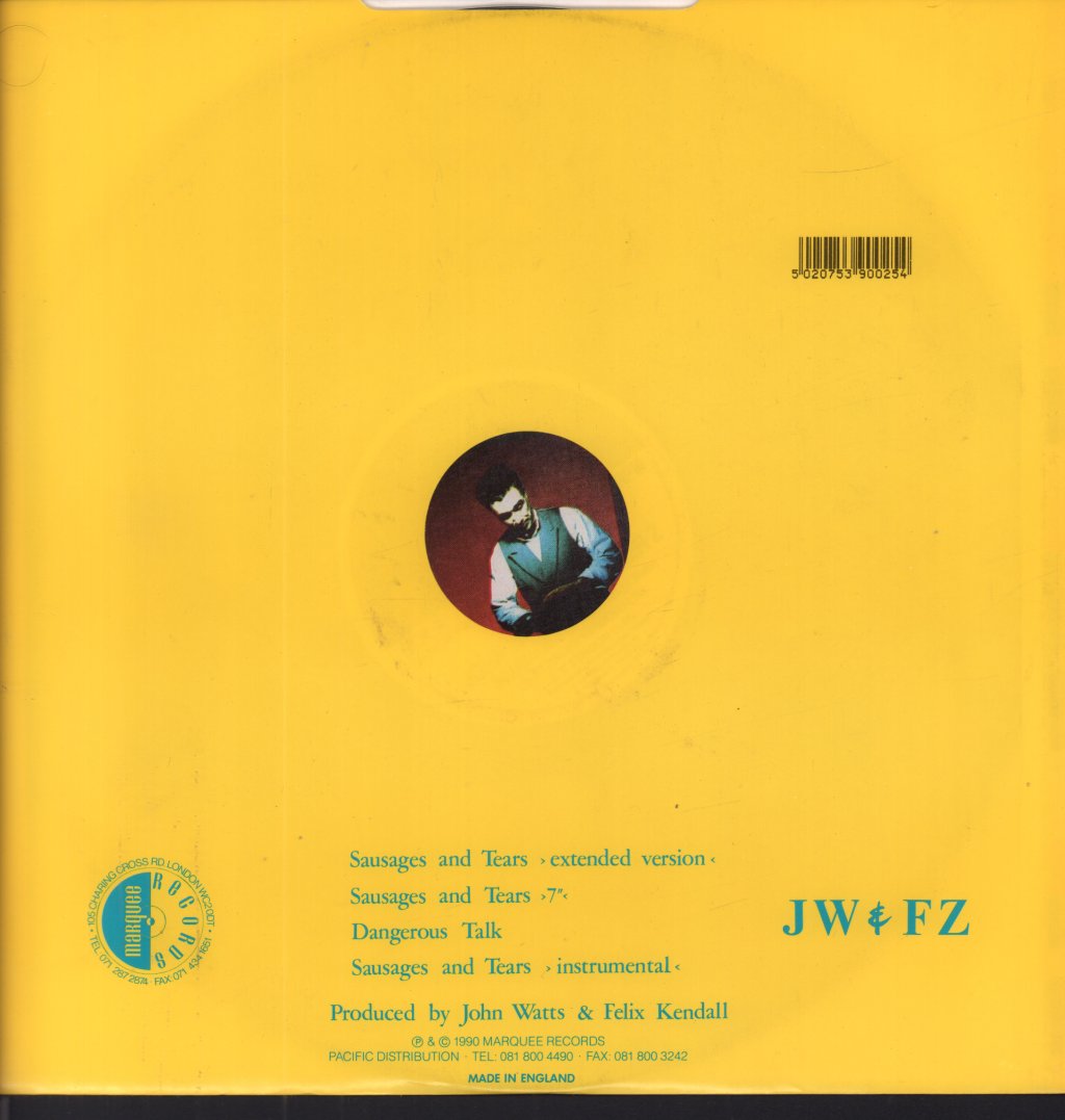 John Watts And Fischer Z - Sausages And Tears - 12 Inch