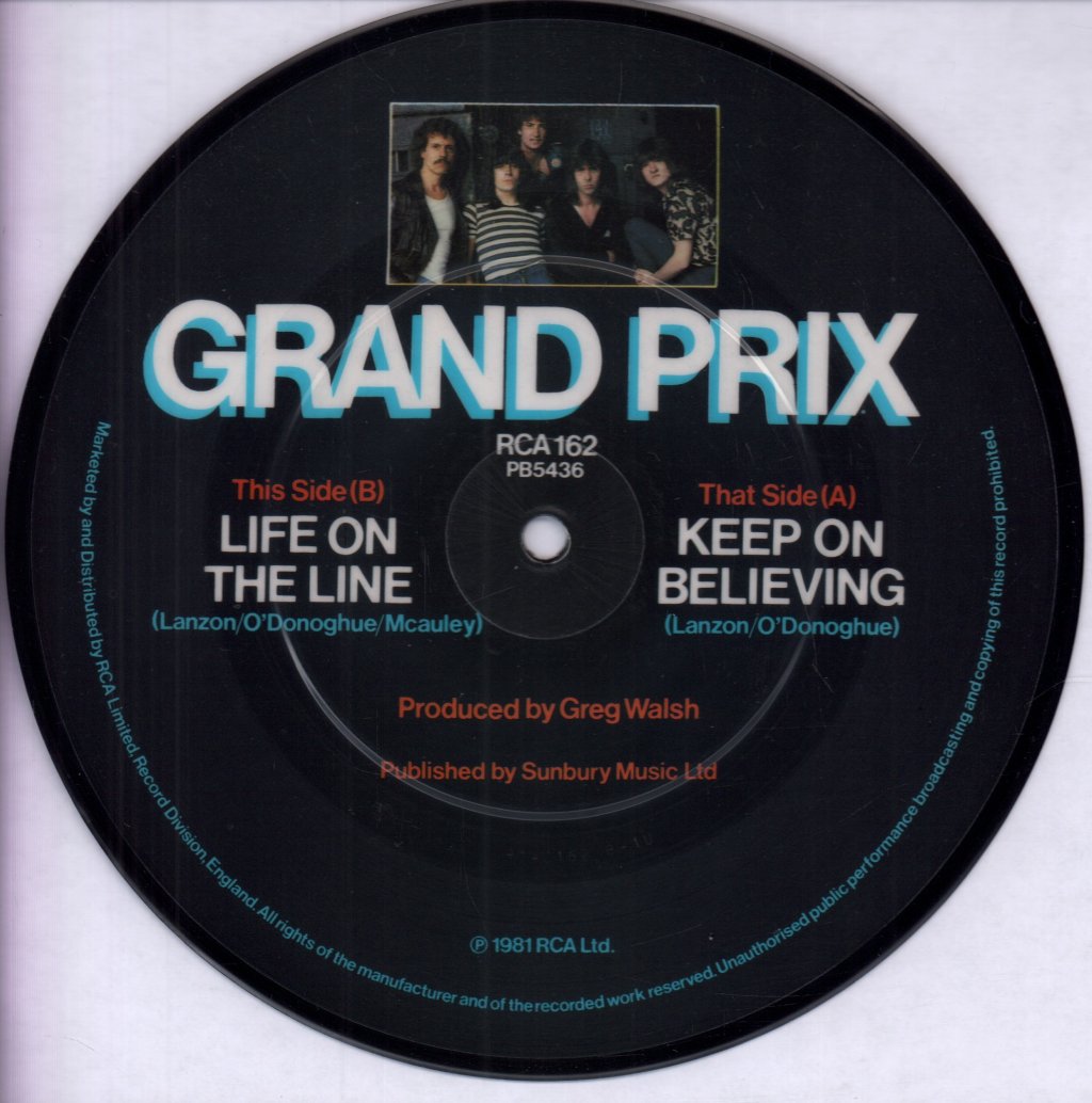 Grand Prix - Keep On Believing - 7 Inch
