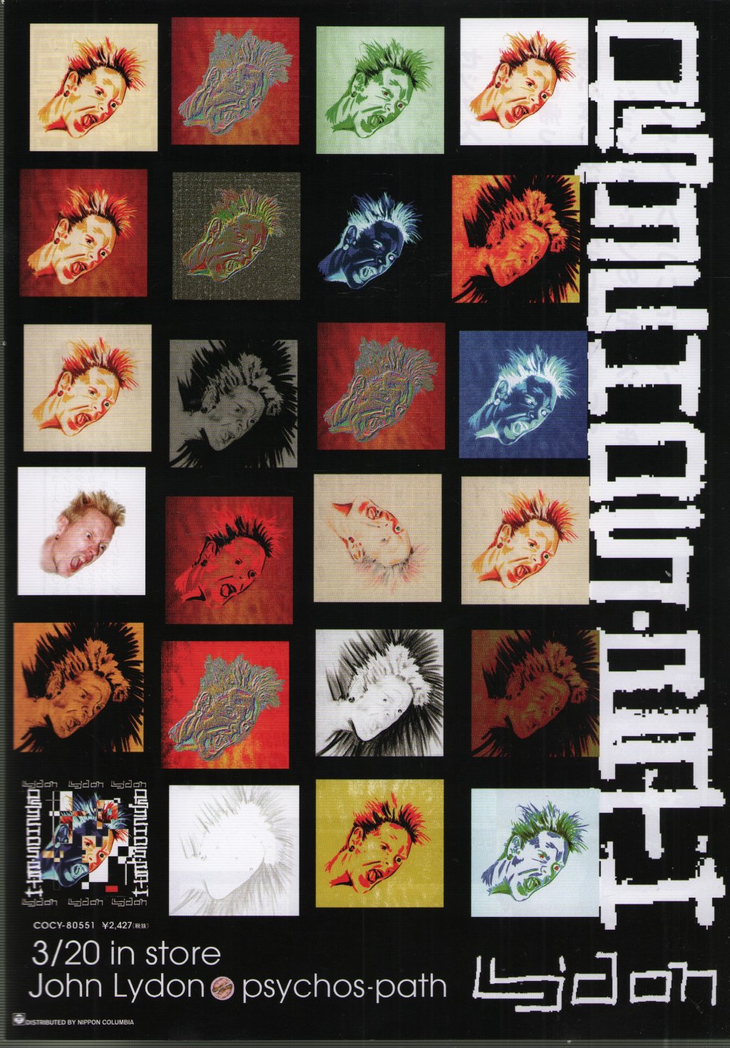 John Lydon - Psycho Path - Flyer