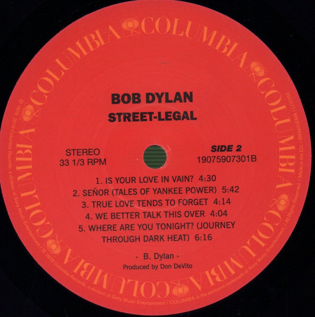 Bob Dylan - Street-Legal - Lp