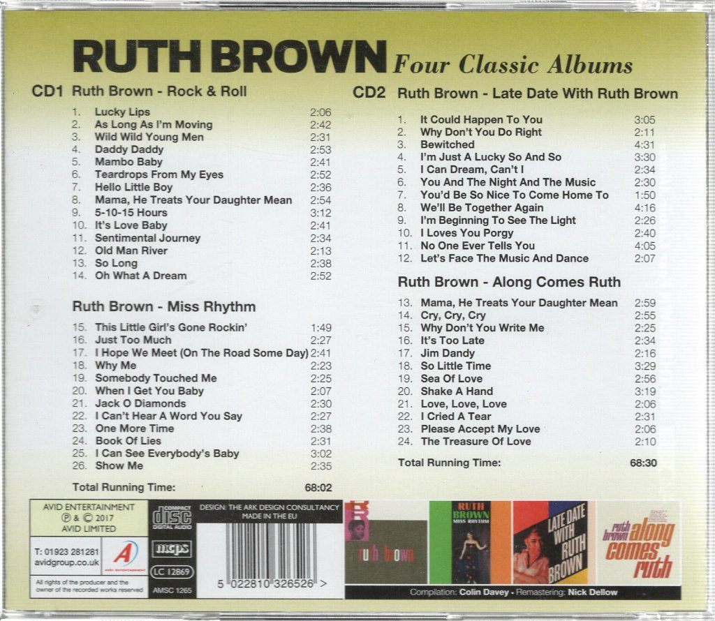 Ruth Brown - Four Classic Albums - Double Cd