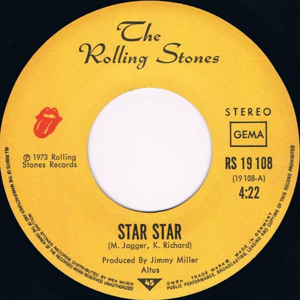 Rolling Stones - Star Star - 7 Inch