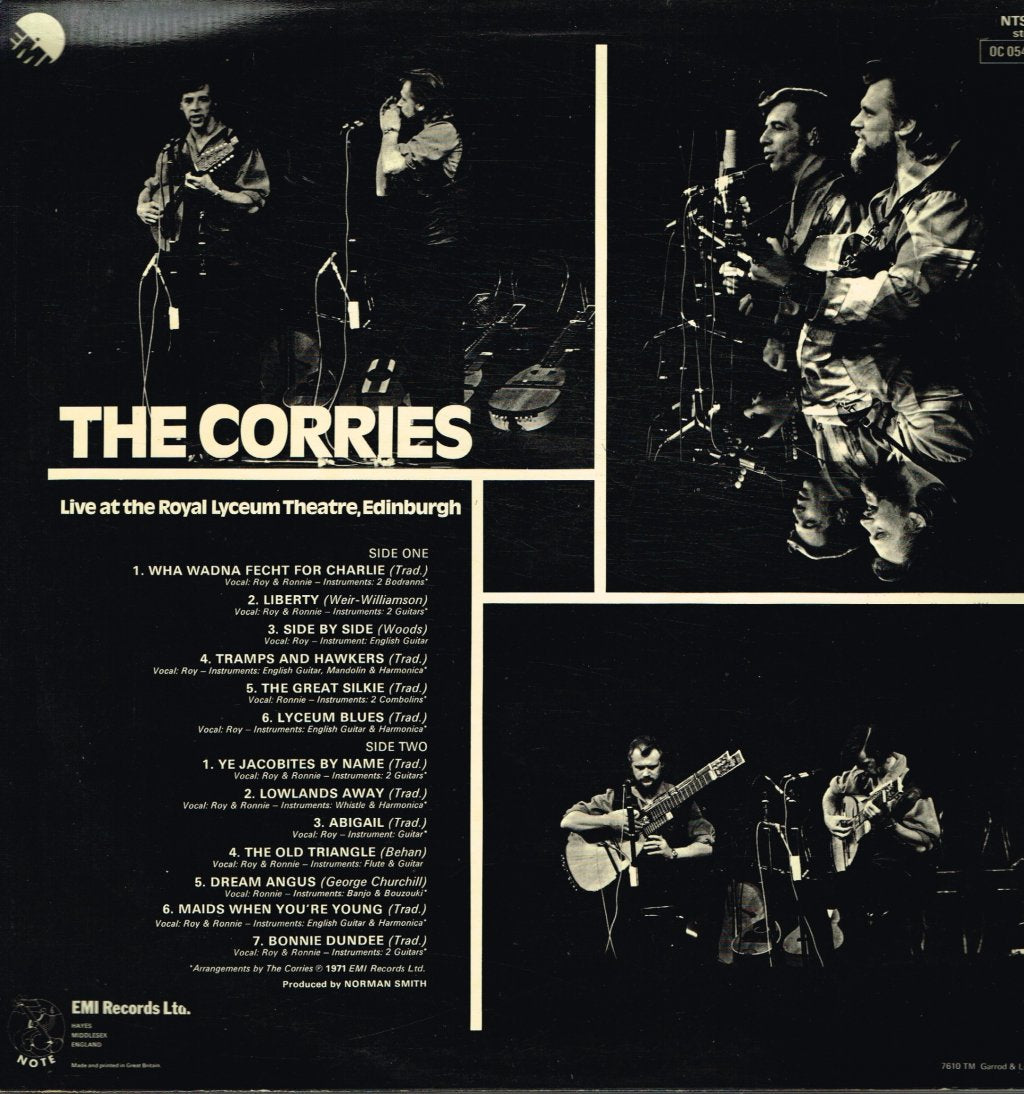 Corries - Live At The Royal Lyceum Theatre, Edinburgh - Lp