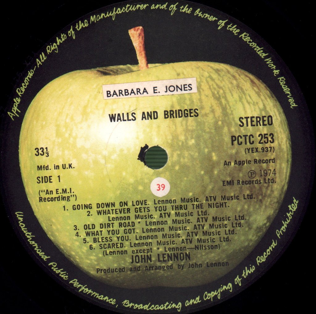 John Lennon - Walls And Bridges - Lp