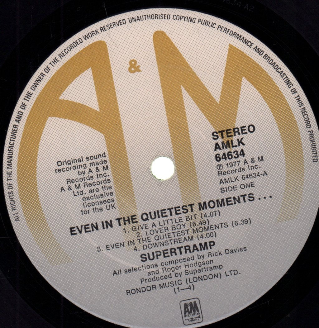 Supertramp - Even In The Quietest Moments - Lp