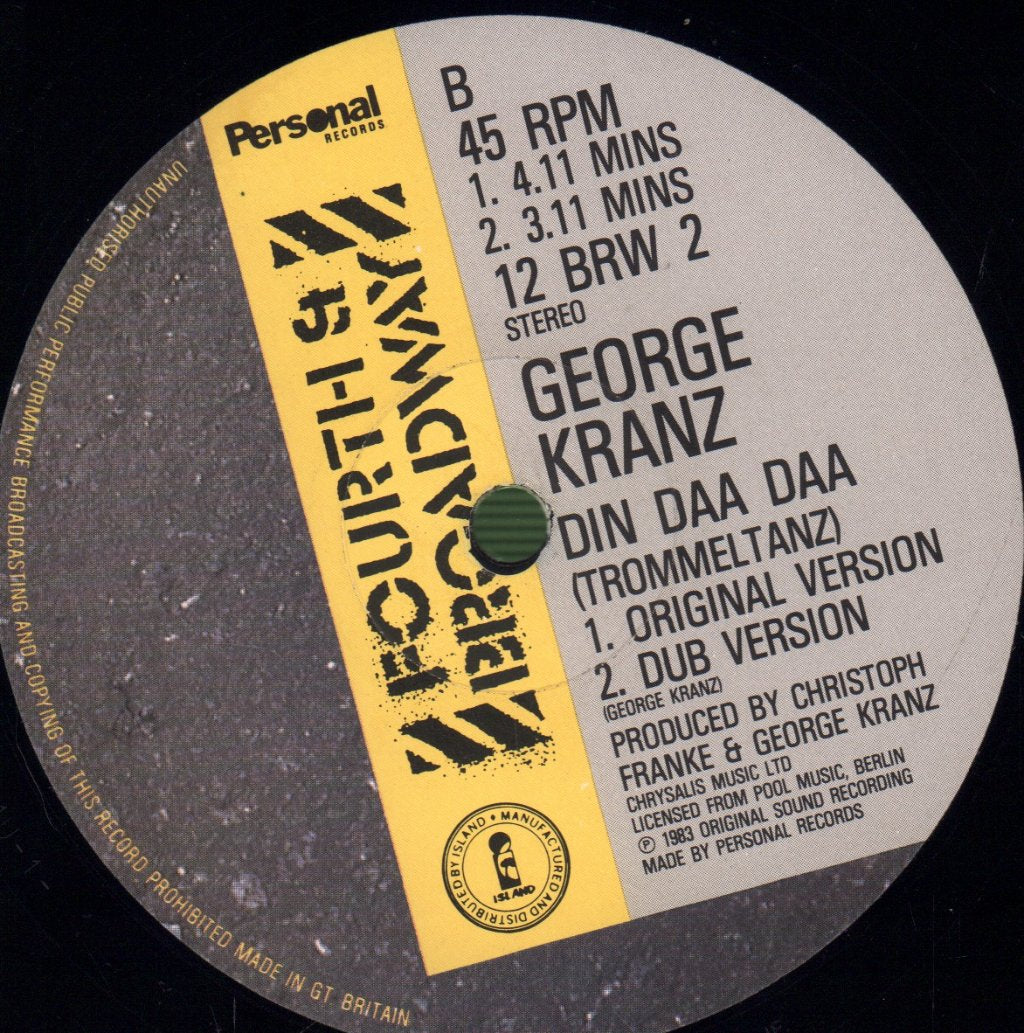 George Kranz - Din Daa Daa (Trommeltanz) - 12 Inch