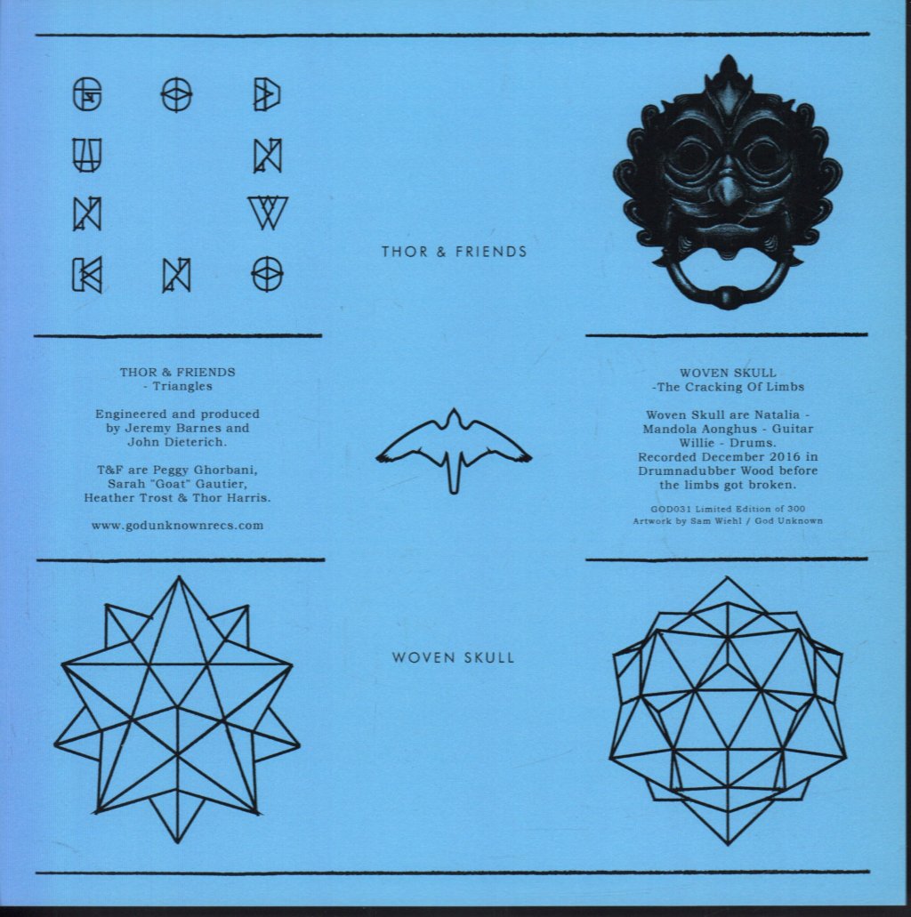 Thor & Friends / Woven Skull - Triangles / The Cracking Of The Limbs - 7 Inch