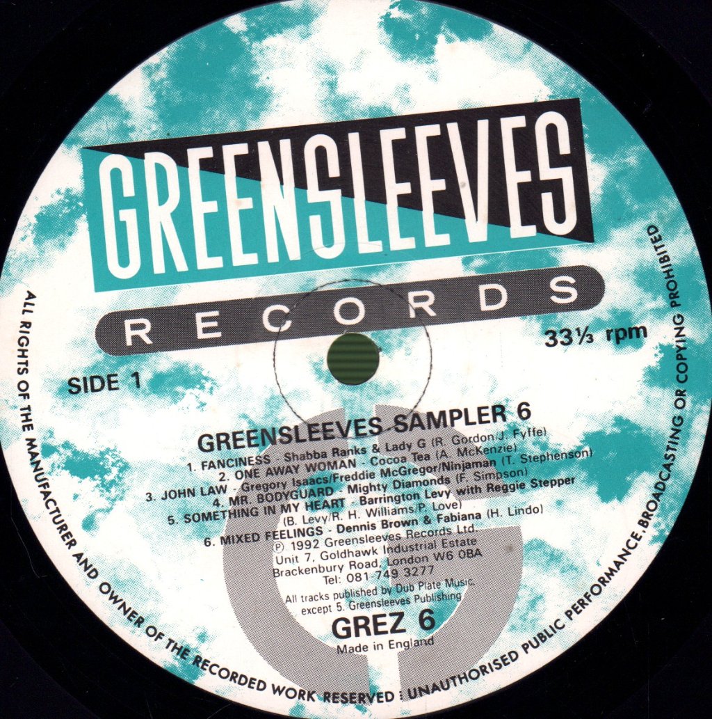 Various Artists - Greensleeves Sampler 6 - Lp