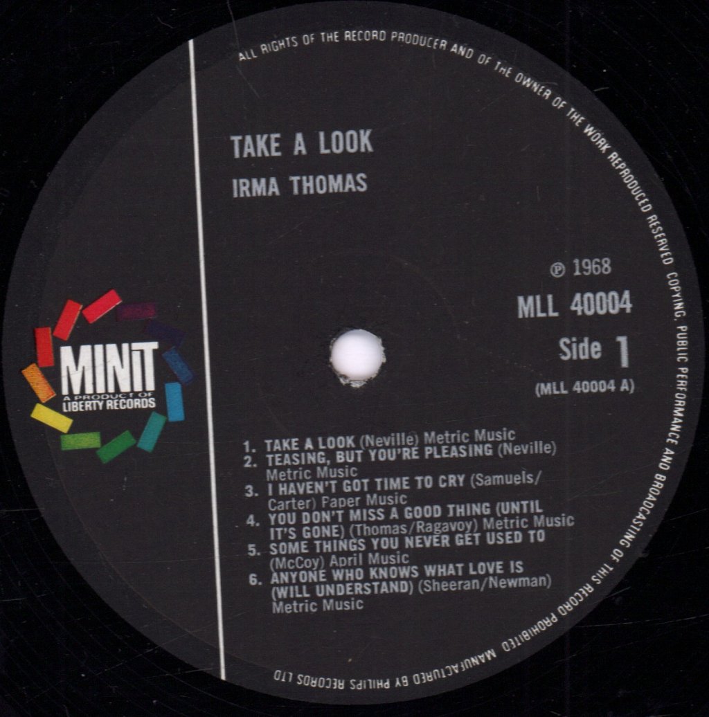 Irma Thomas - Take A Look - Lp