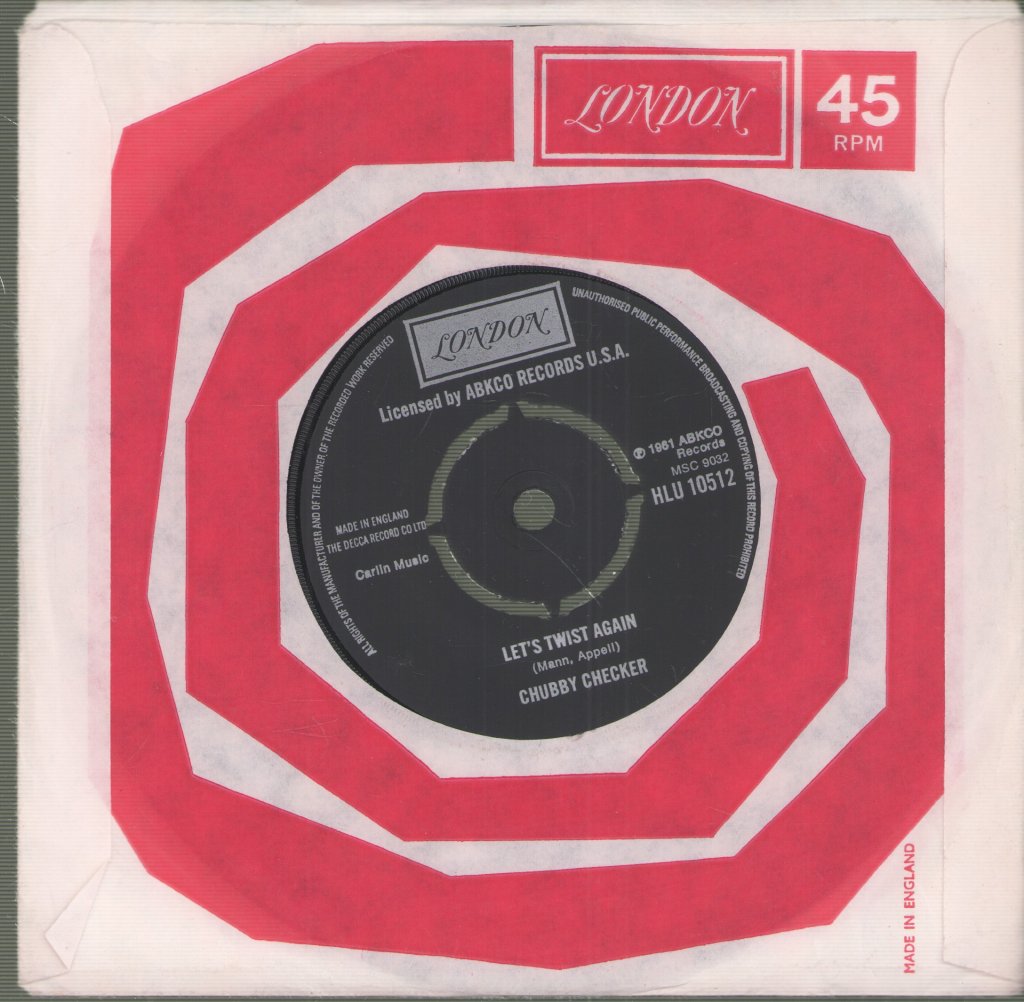 Chubby Checker - Let's Twist Again - 7 Inch