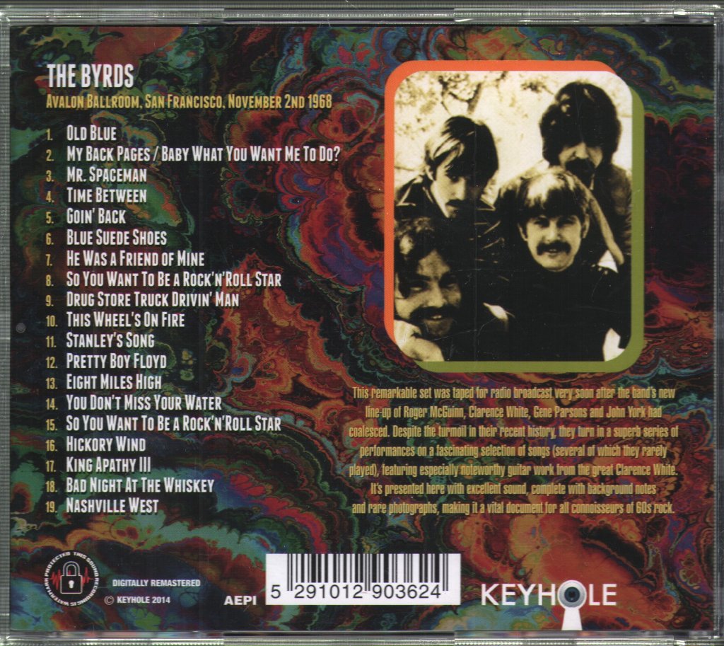 Byrds - Avalon Ballroom, San Francisco November 2nd 1968 - Cd