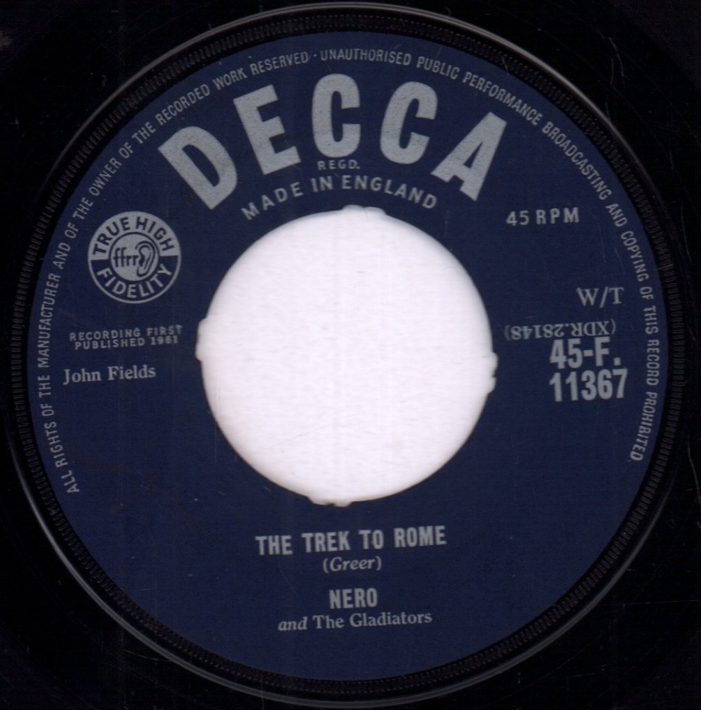 Nero And The Gladiators - Trek To Rome - 7 Inch