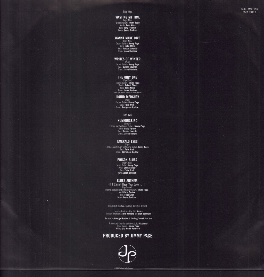 Jimmy Page - Outrider - Lp