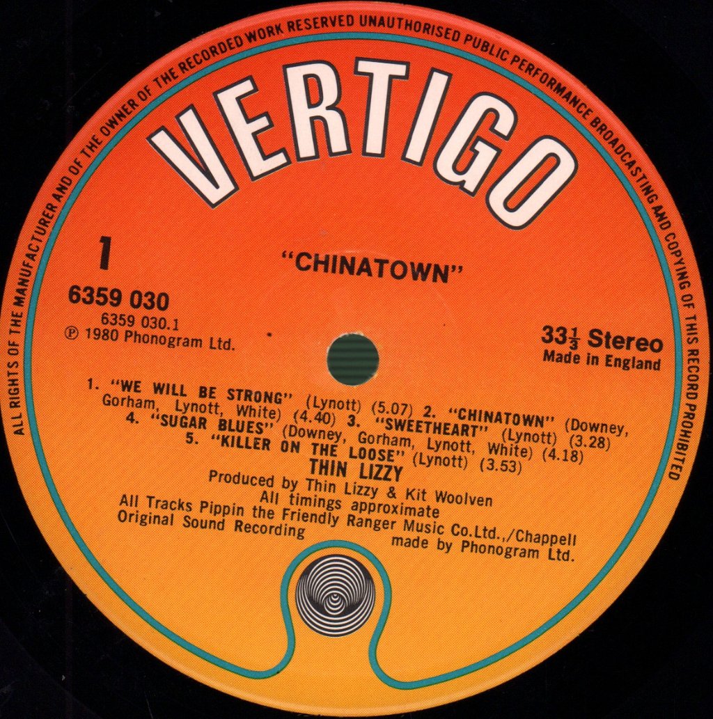 Thin Lizzy - Chinatown - Lp