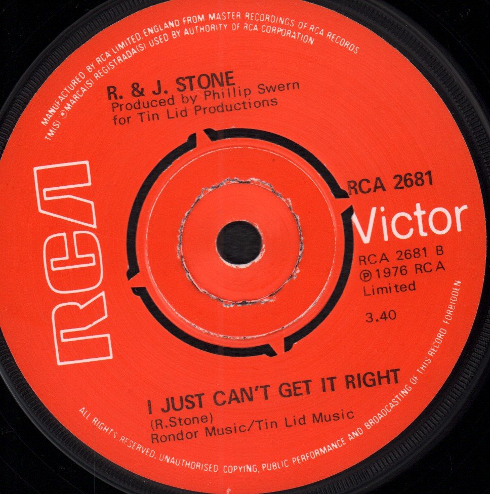 R & J Stone - There's No Other Way - 7 Inch