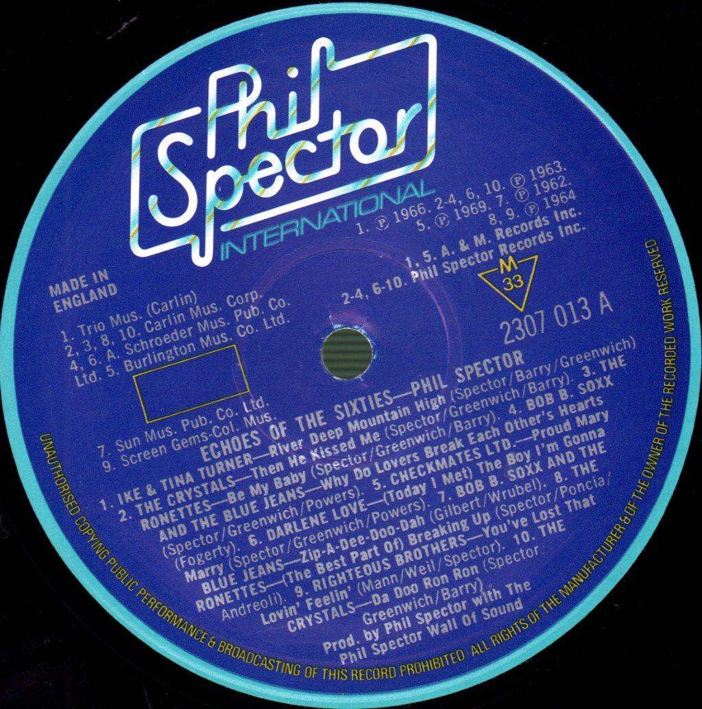 Phil Spector - Echoes Of The 60'S - Lp