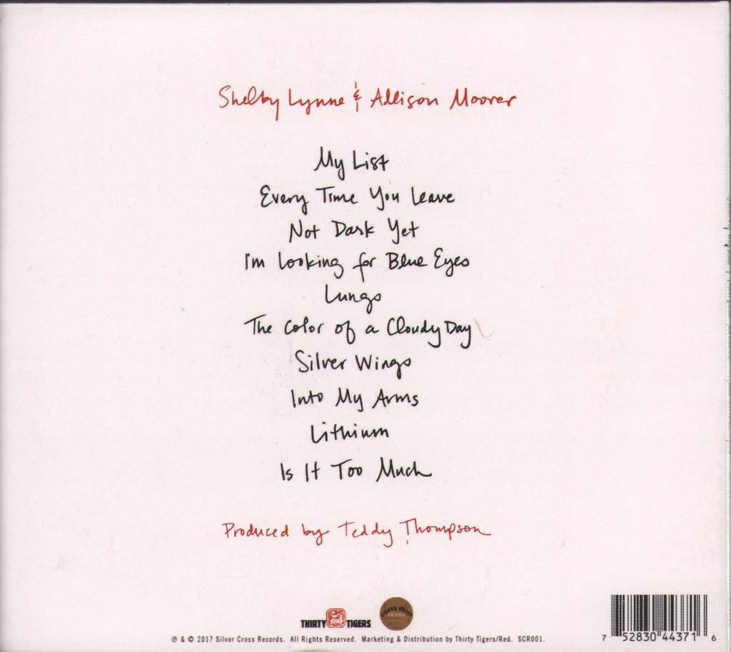 Shelby Lynne And Allison Moorer - Not Dark Yet - Cd