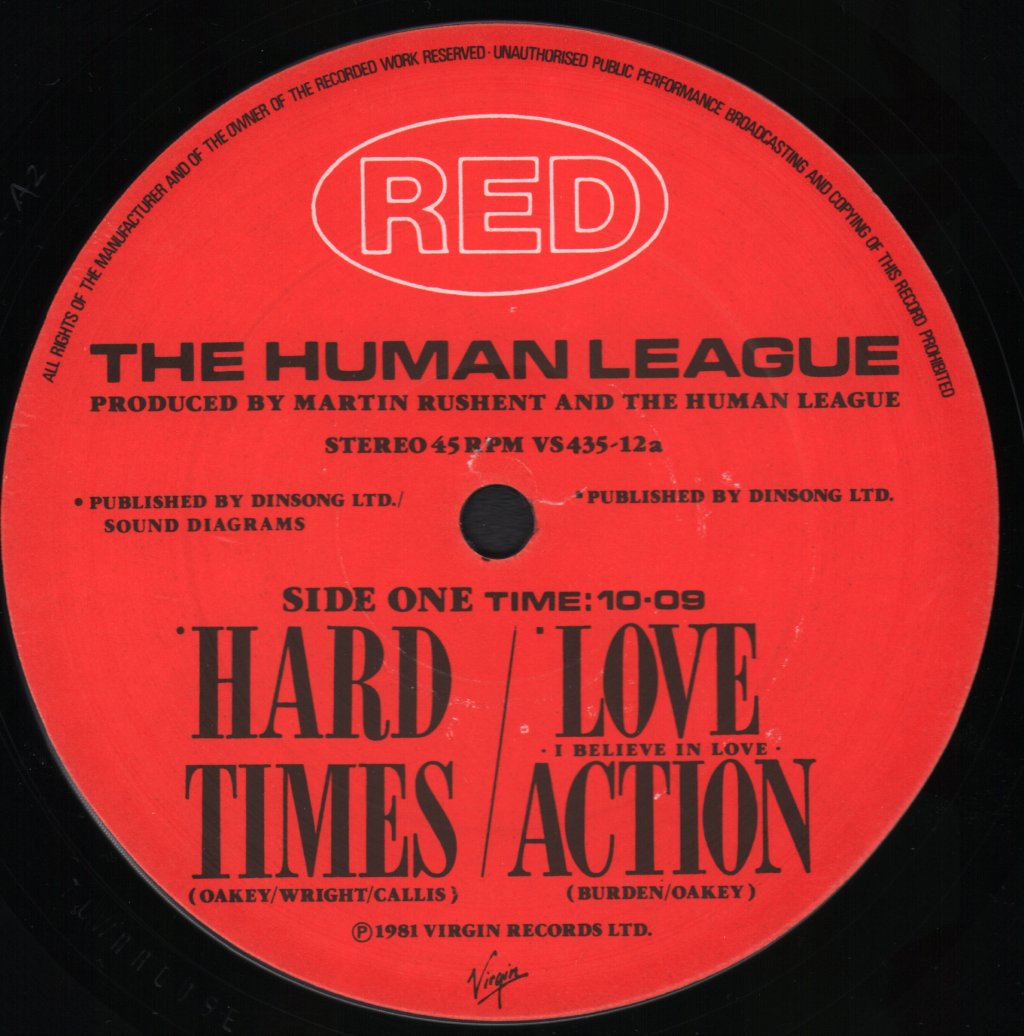 Human League - Hard Times/Love Action - 12 Inch