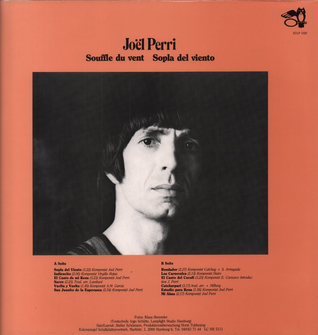 Joel Perri - Souffle Du Vent - Lp