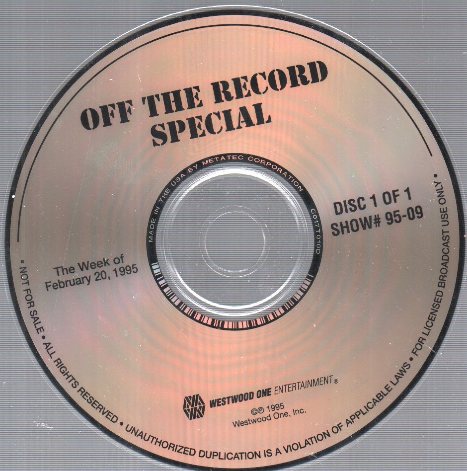 John Mellencamp - off the record special show 95-09 - Cd
