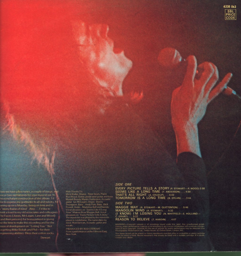 Rod Stewart - Every Picture Tells A Story - Lp