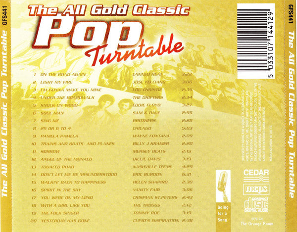 Various Artists - All Gold Classic Pop Turntable - Cd