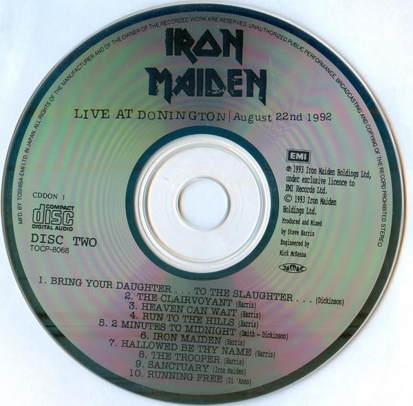 Iron Maiden - Live At Donington 1992 = モンスターズ・オブ・ロック 1992 - Double Cd