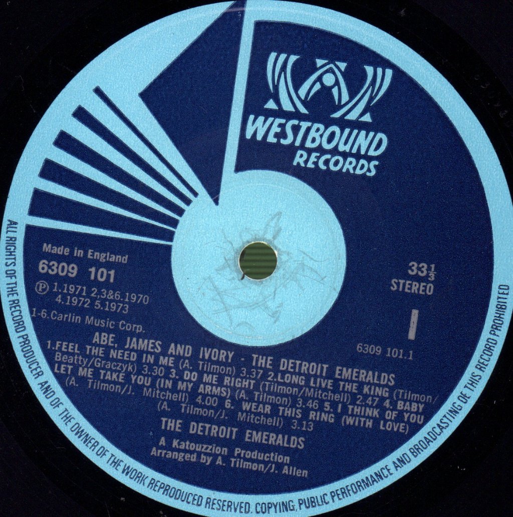Detroit Emeralds - Abe,James And Ivory - Lp