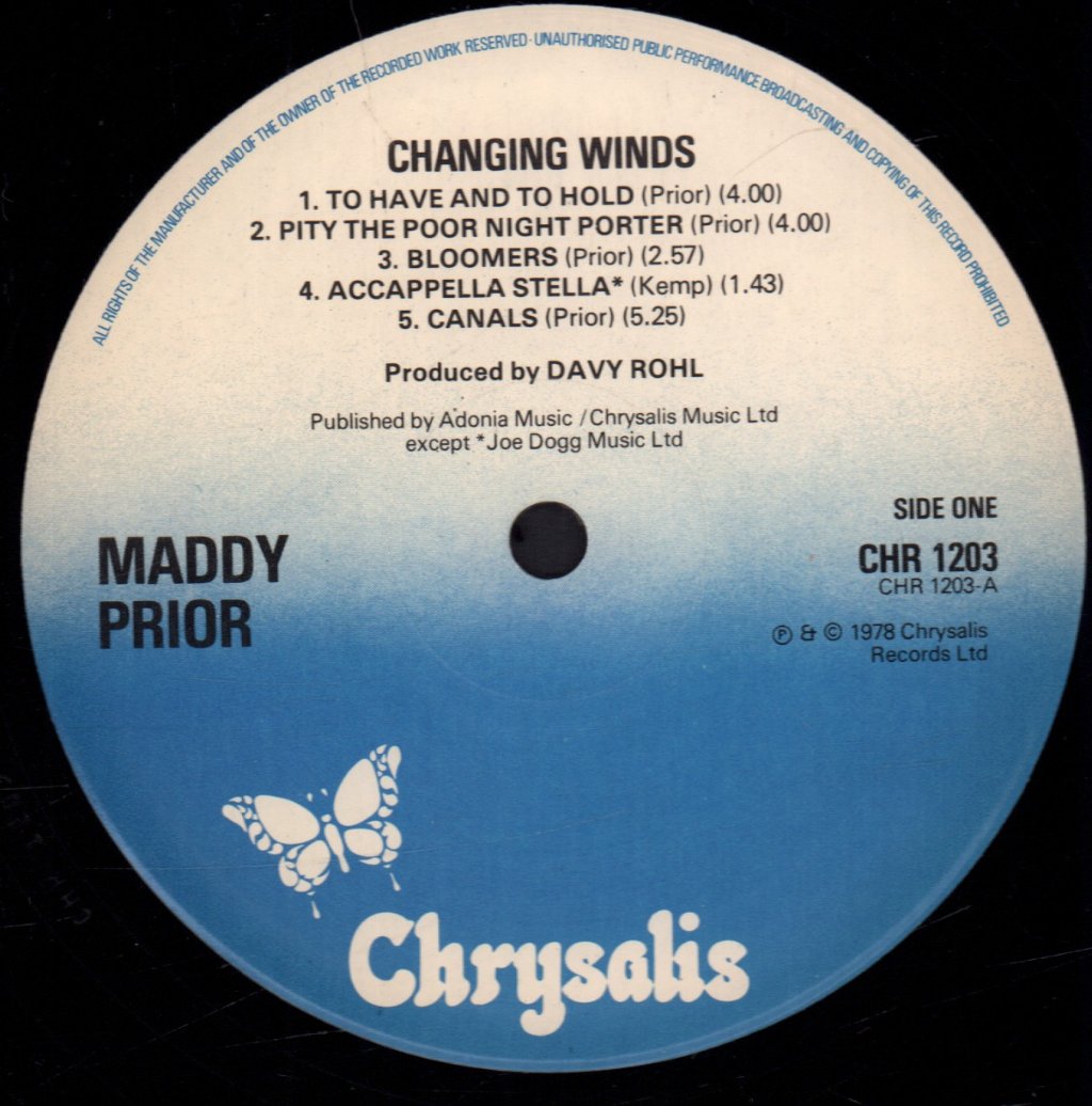 Maddy Prior - Changing Winds - Lp