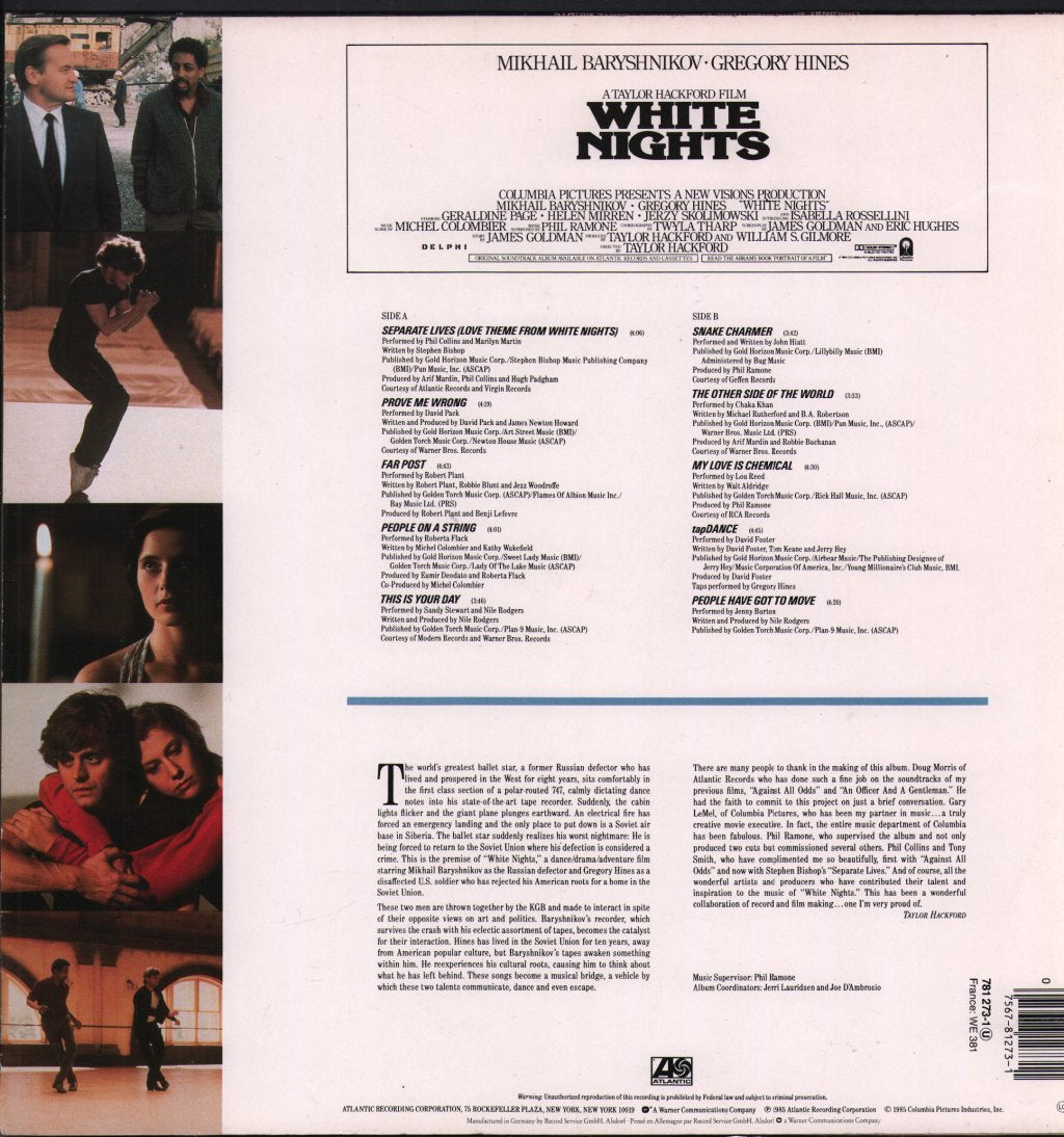 Various Artists - White Nights - Original Motion Picture Soundtrack - Lp
