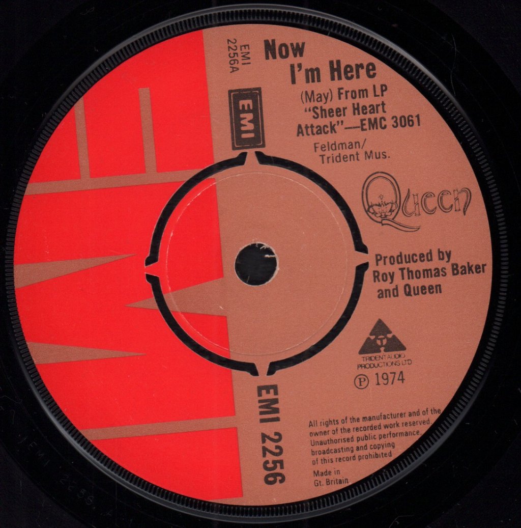 Queen - Now I'm Here - 7 Inch