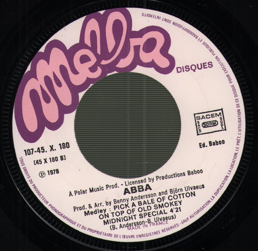 ABBA - Summer Night City - 7 Inch