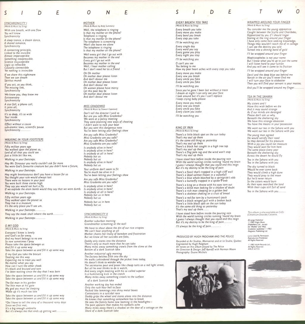 Police - Synchronicity - Lp
