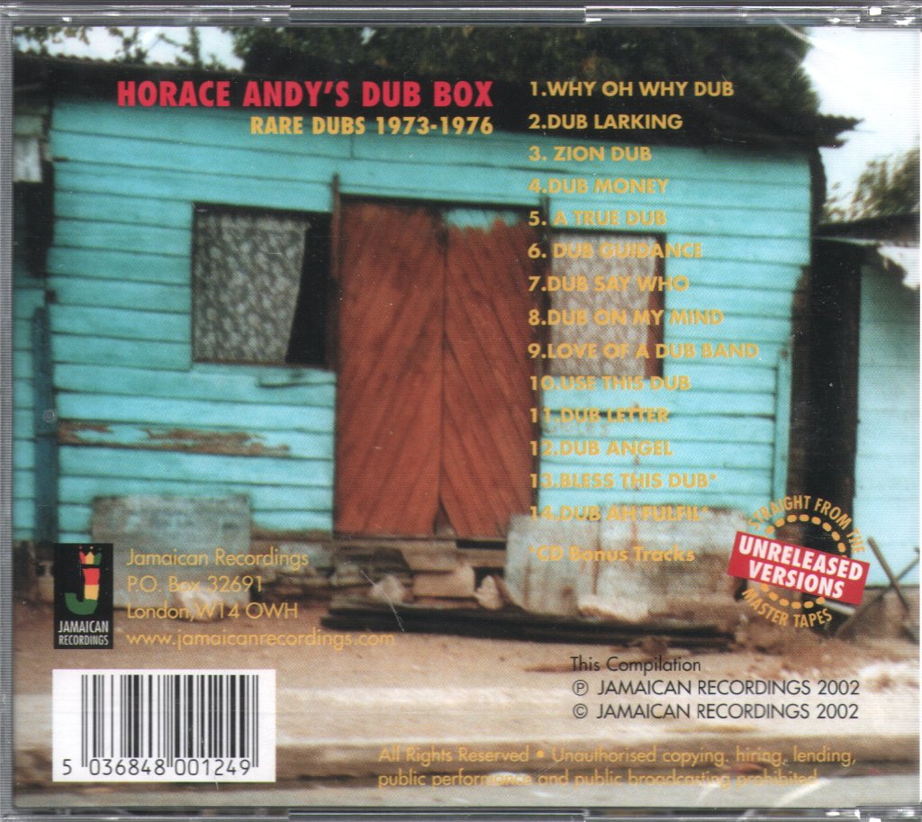 Horace Andy - Dub Box - Rare Dubs 1973-1976 - Cd
