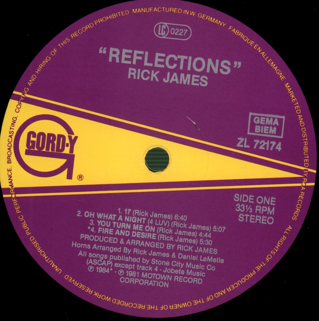 Rick James - Reflections - All The Great Hits - Lp