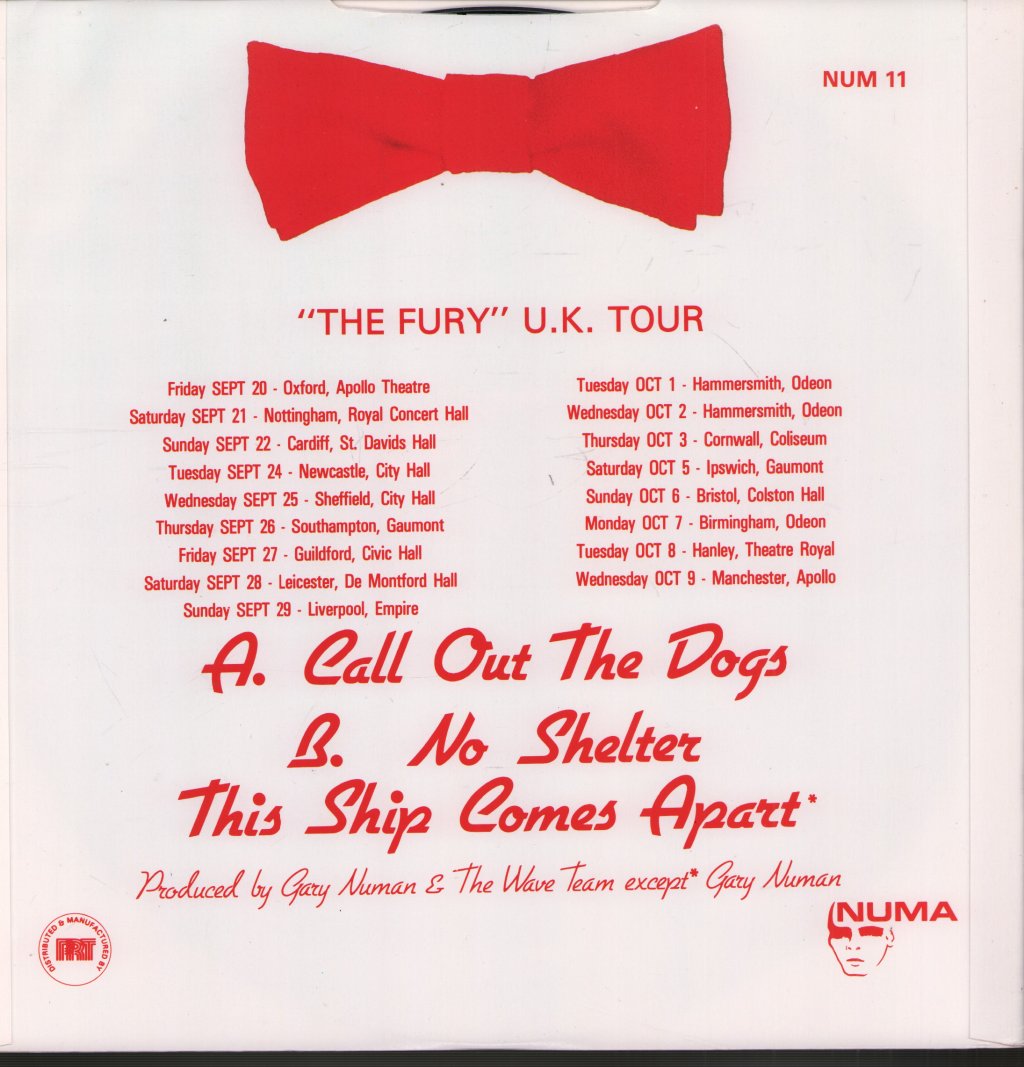 Gary Numan - Call Out The Dogs - 12 Inch