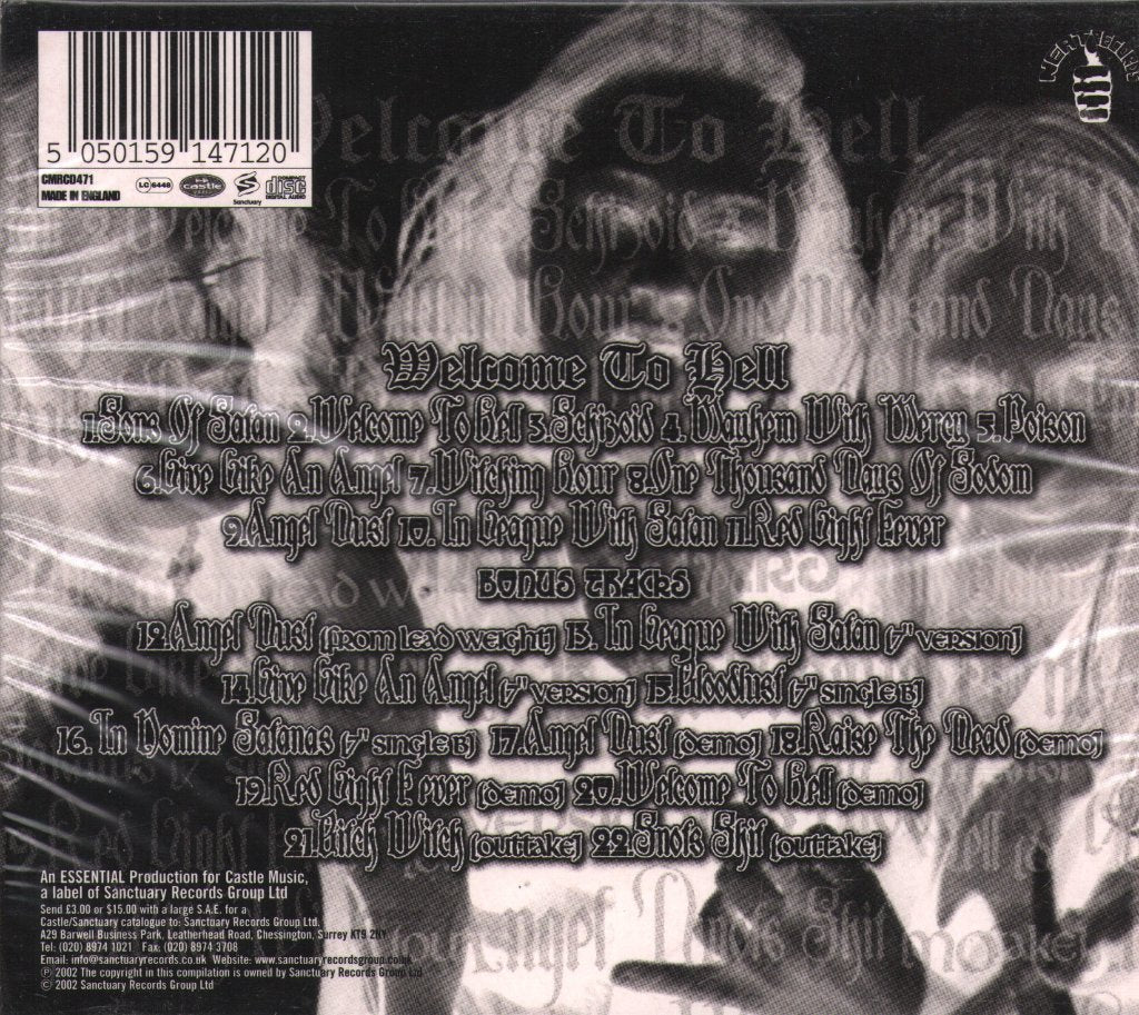 Venom - Welcome To Hell - Cd
