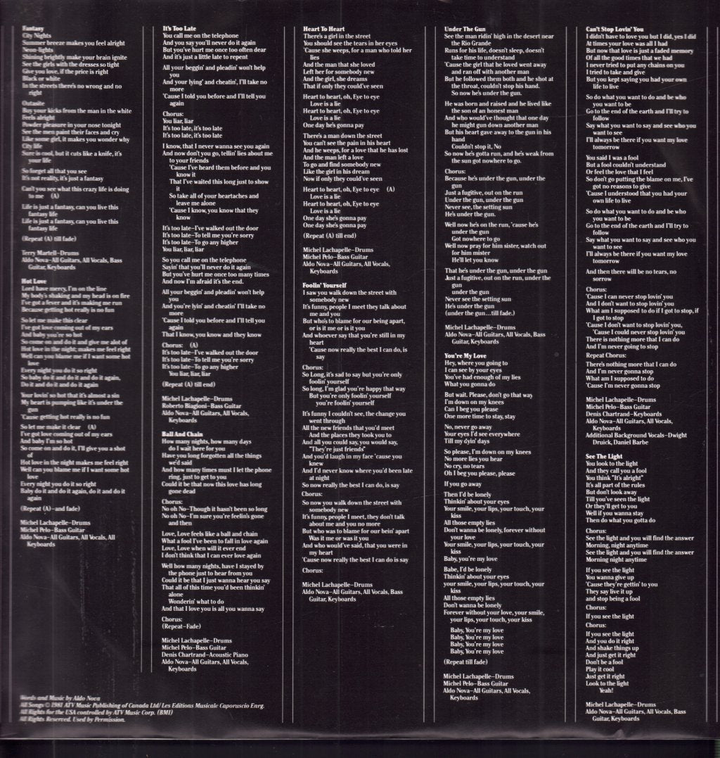 Aldo Nova - Aldo Nova - Lp