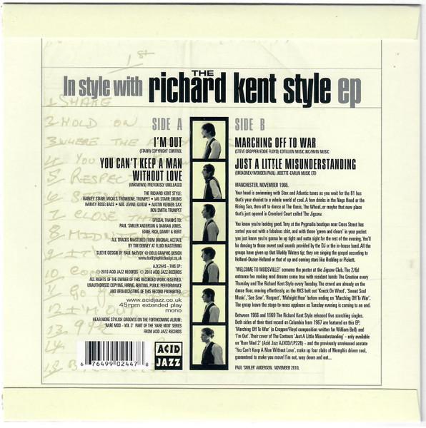 Richard Kent Style - In Style With The Richard Kent Style EP - 7 Inch
