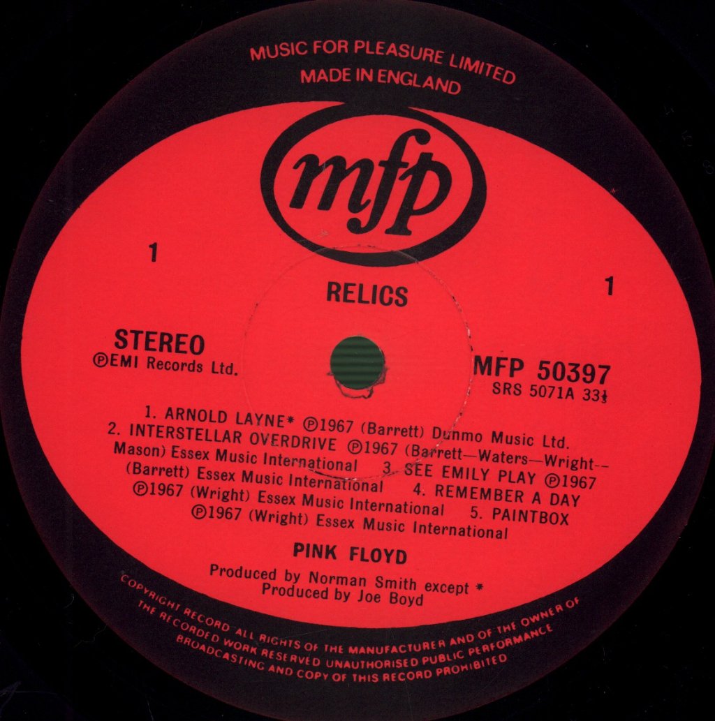 Pink Floyd - Relics - Lp
