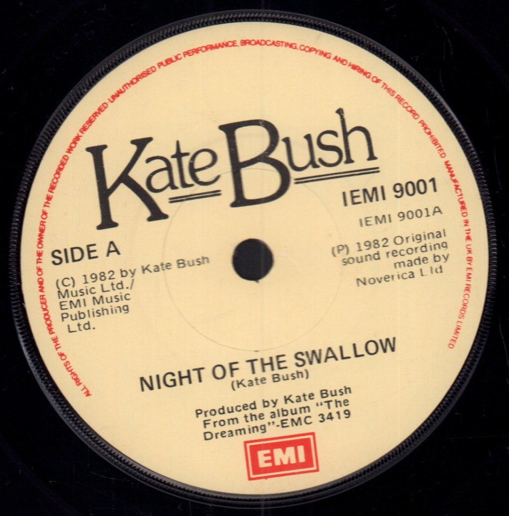 Kate Bush - Night Of The Swallow - 7 Inch