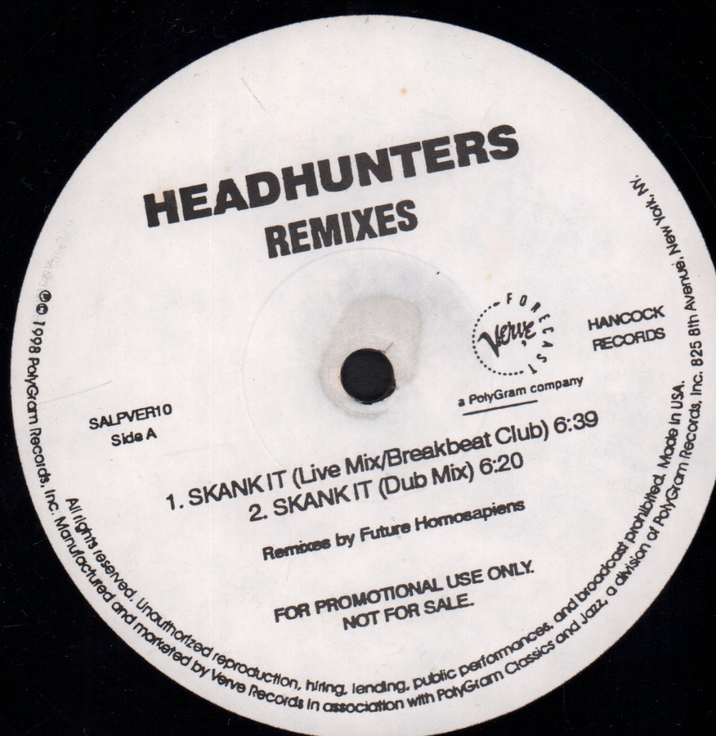Headhunters - Skank It - 12 Inch