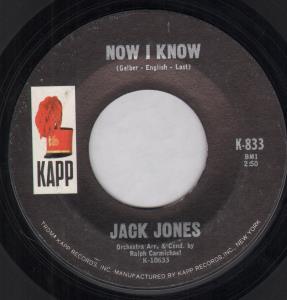 Jack Jones - Now I Know - 7 Inch