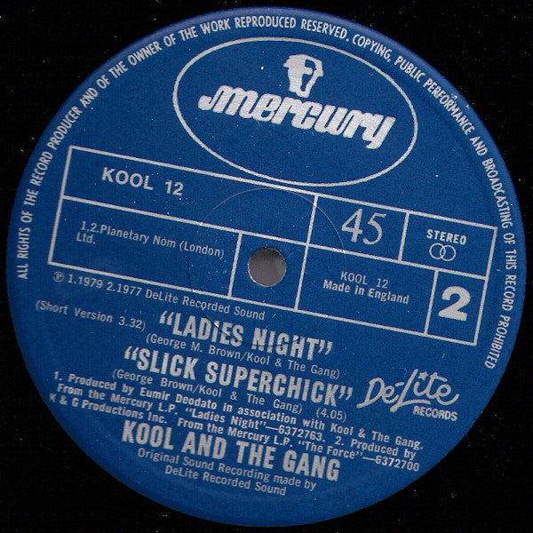 Kool And The Gang - Ladies Night - 12 Inch