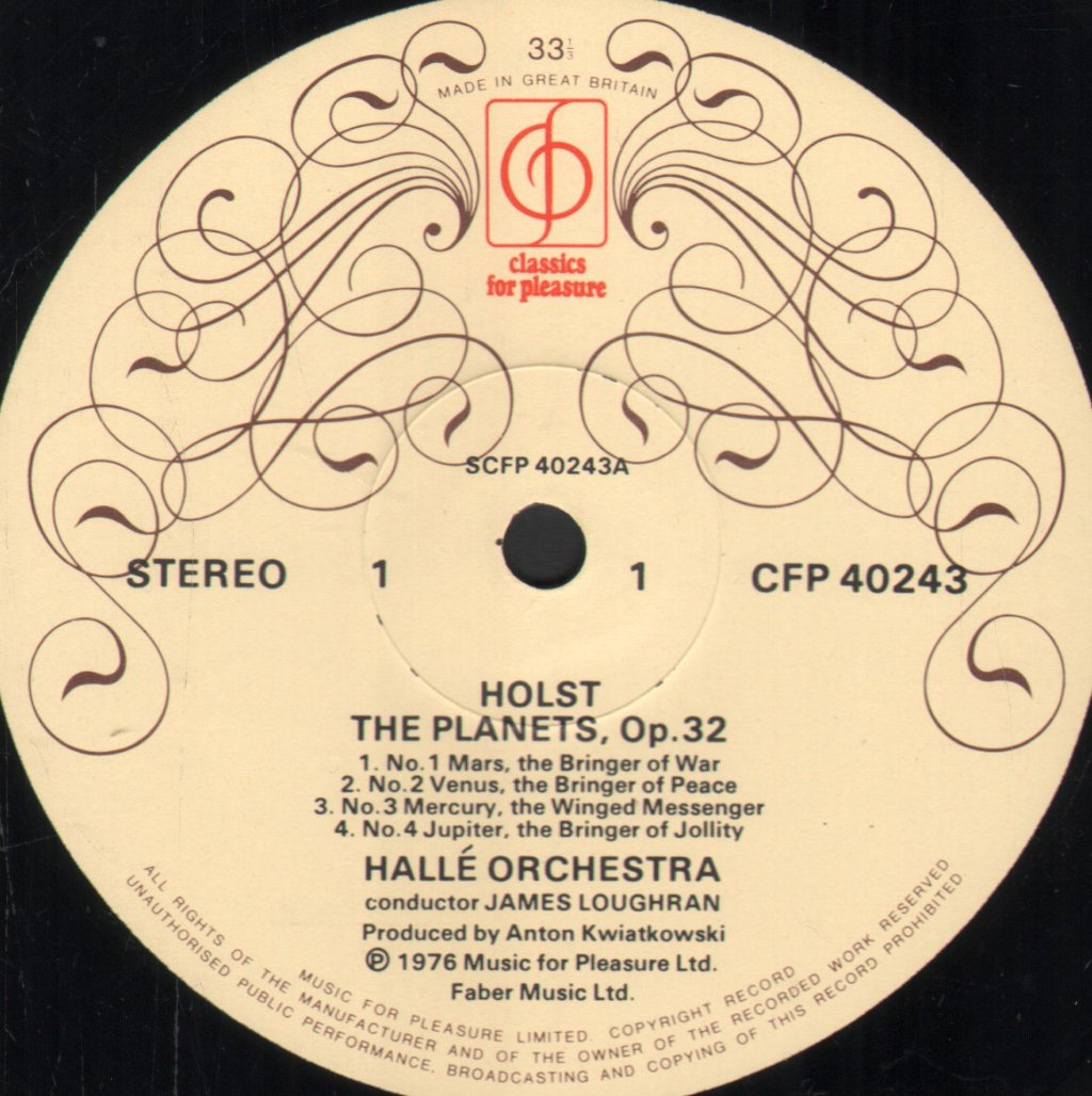 James Loughran / Halle Orchestra - Holst The Planets - Lp
