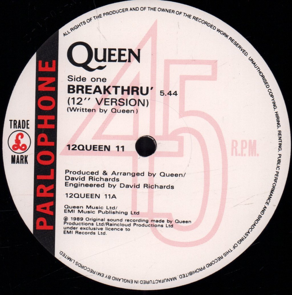 Queen - Breakthru - 12 Inch