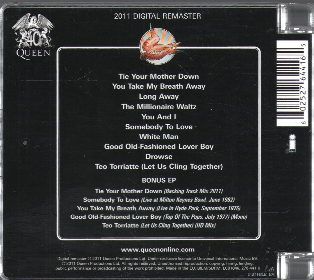 Queen - A Day At The Races - Cd